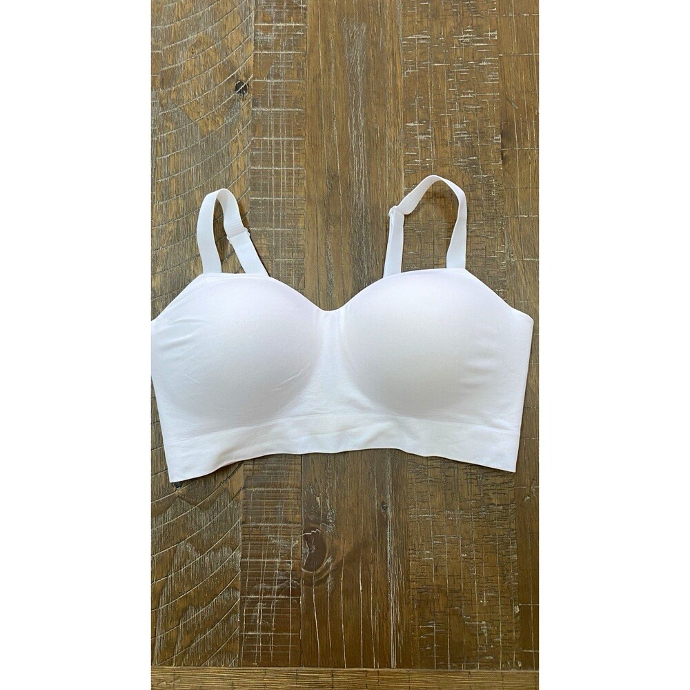 Truekind Extra Large White Wireless Seamless Everyday Bra